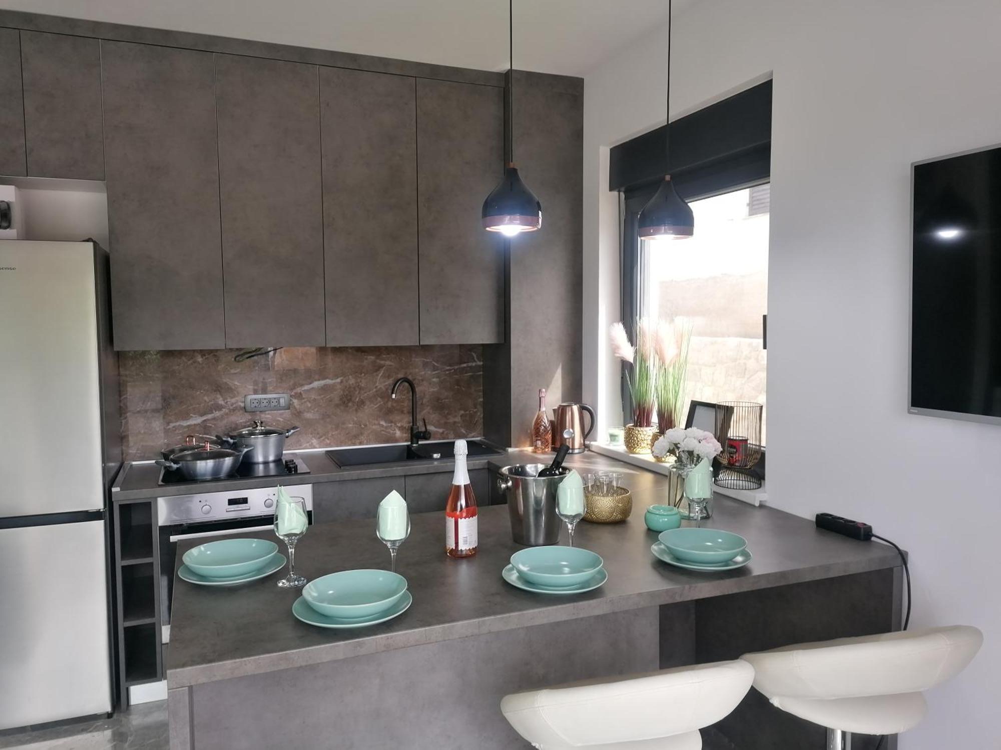 Golden Sunset Apartment Njivice Ruang foto